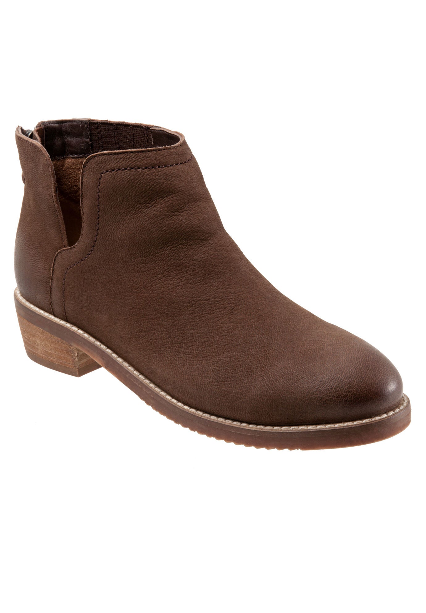 Ramona Back Zip Bootie, CHESTNUT, hi-res image number 0
