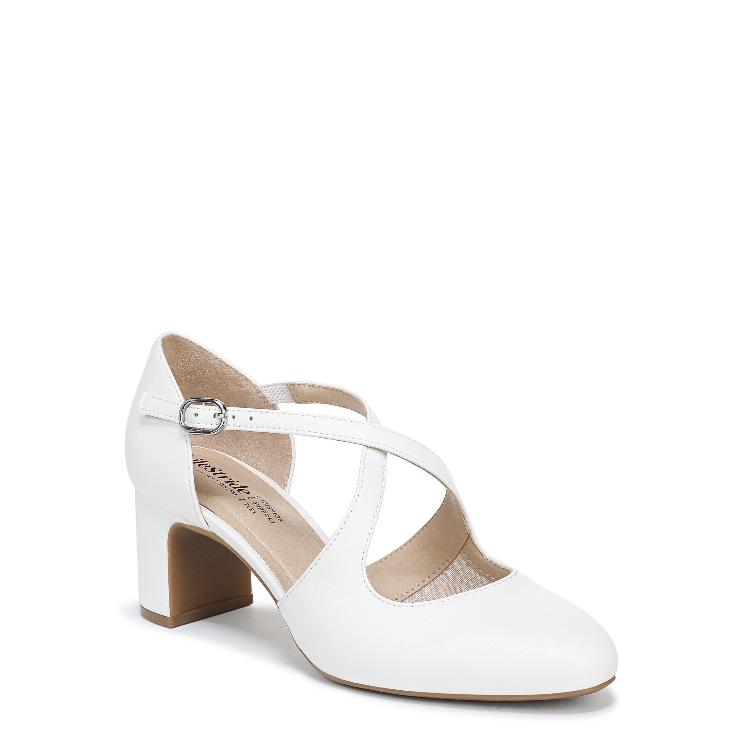 Tracy Strappy Pump, BRIGHT WHITE, hi-res image number 0