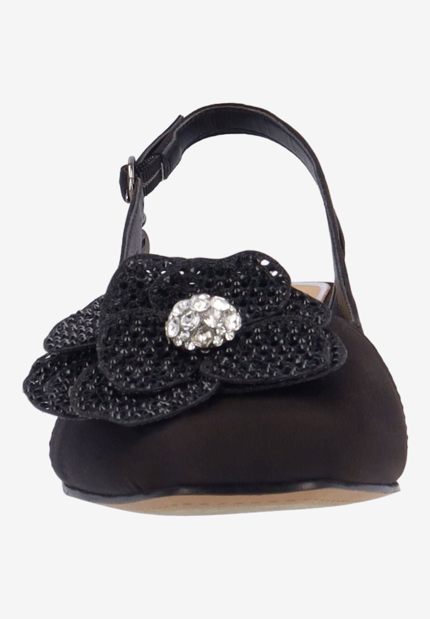 Bellina Slingback Pump, BLACK, alternate image number 2