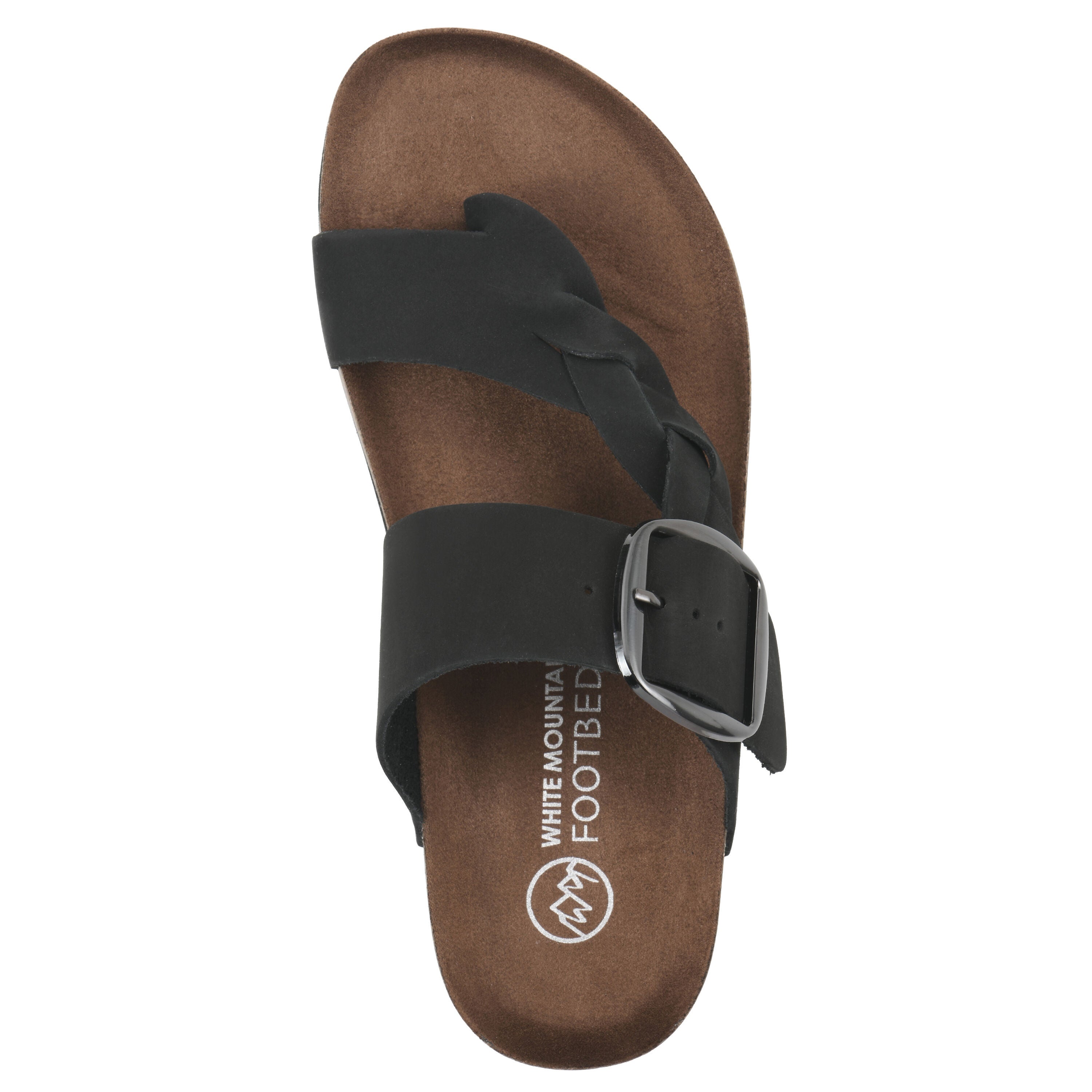 Harleta Footbeds Sandal, BLACK NUBUCK, alternate image number 4