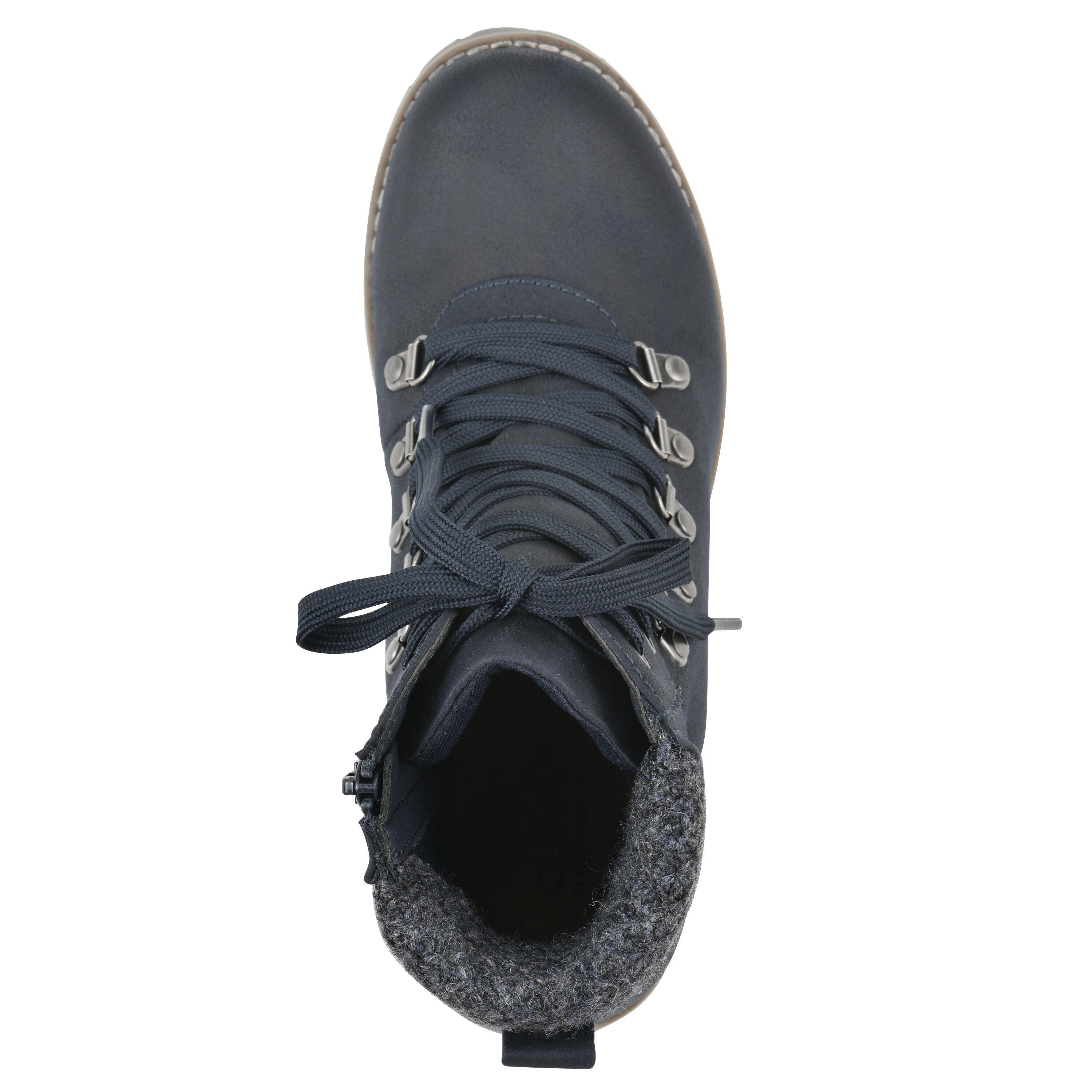 Primed Lace-Up Bootie, DARK NAVY, alternate image number 4