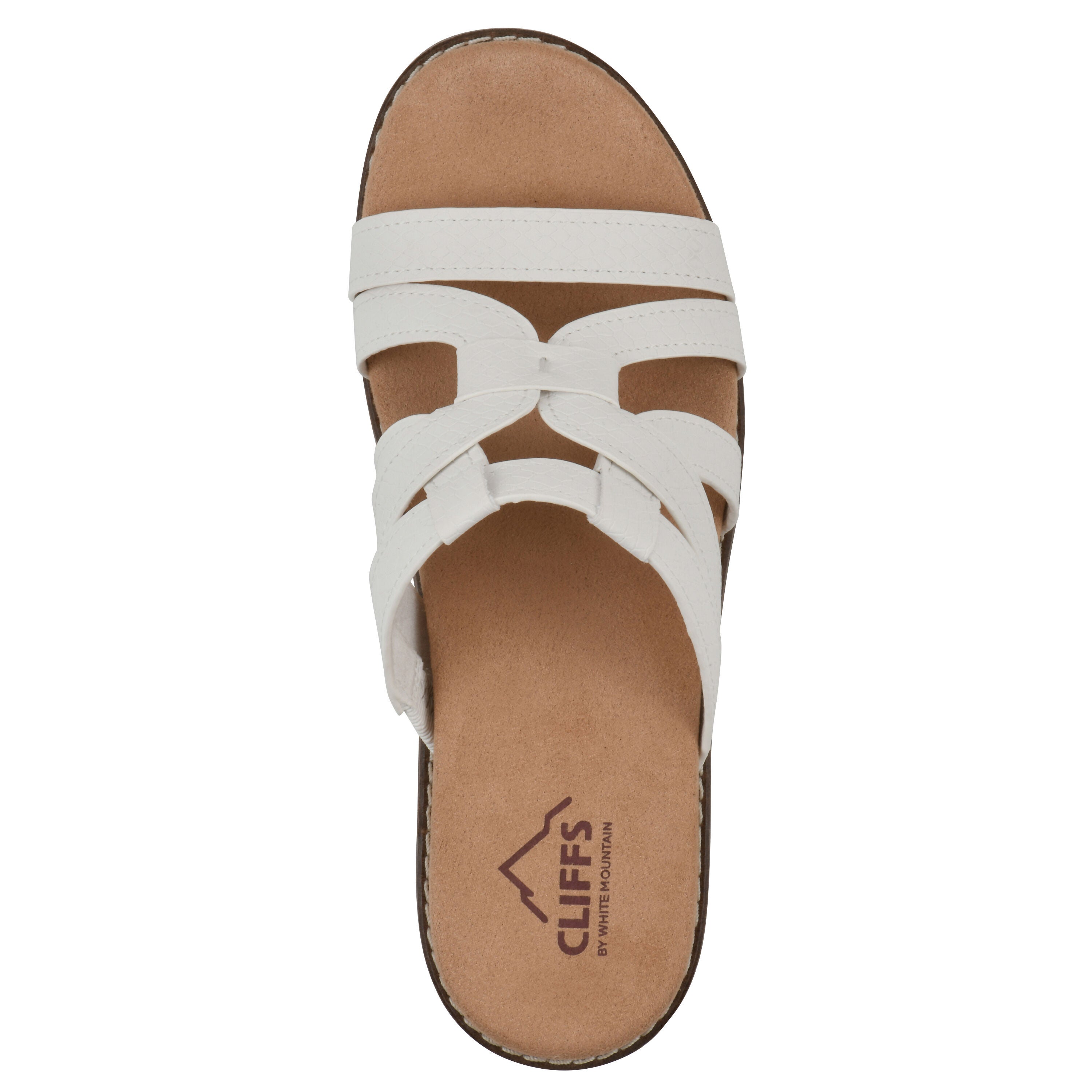 Tinisha Wedge Sandal, WHITE EMBOSSED, alternate image number 4