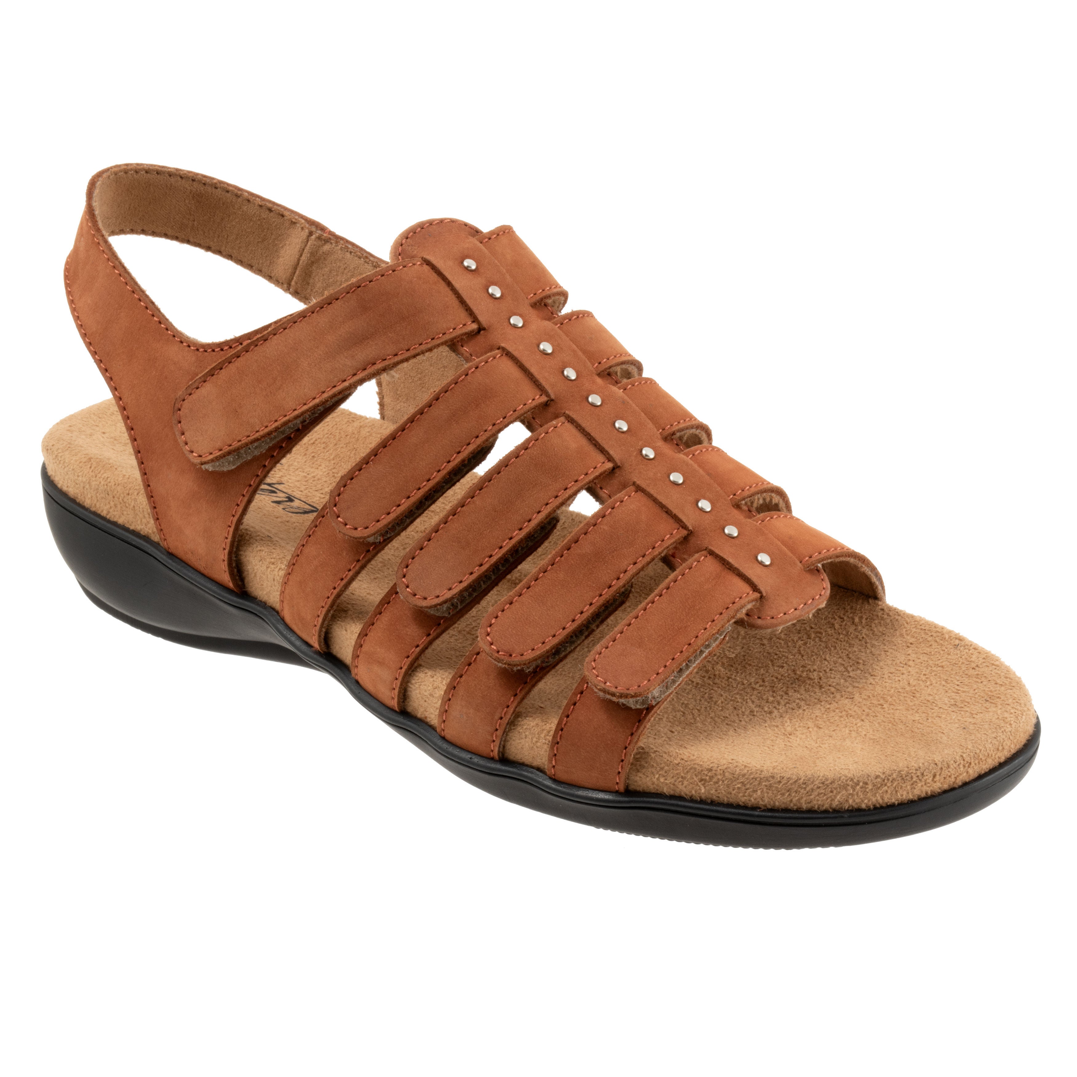 Riki Studs Sandal, LUGGAGE NUBUCK, hi-res image number 0