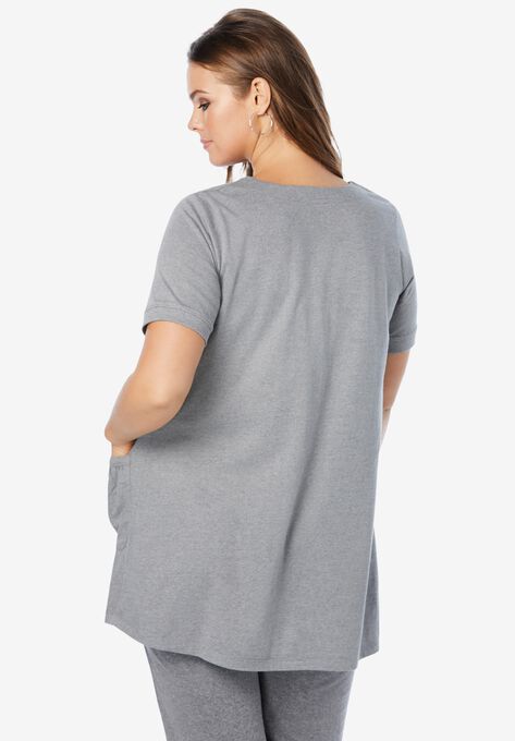 Two-Pocket Soft Knit Tunic, , on-hover image number null