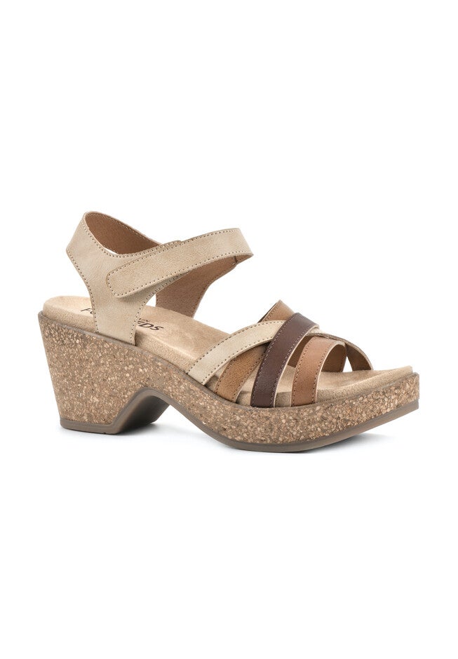 White Mountain Conquer Clog, TAN MULTI BURNISHED, hi-res image number null