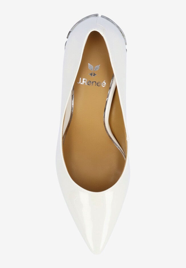 Tacy Slip On Pump, WHITE, alternate image number 2