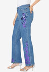 Sequin-Embellished Bootcut Jean, , alternate image number 3