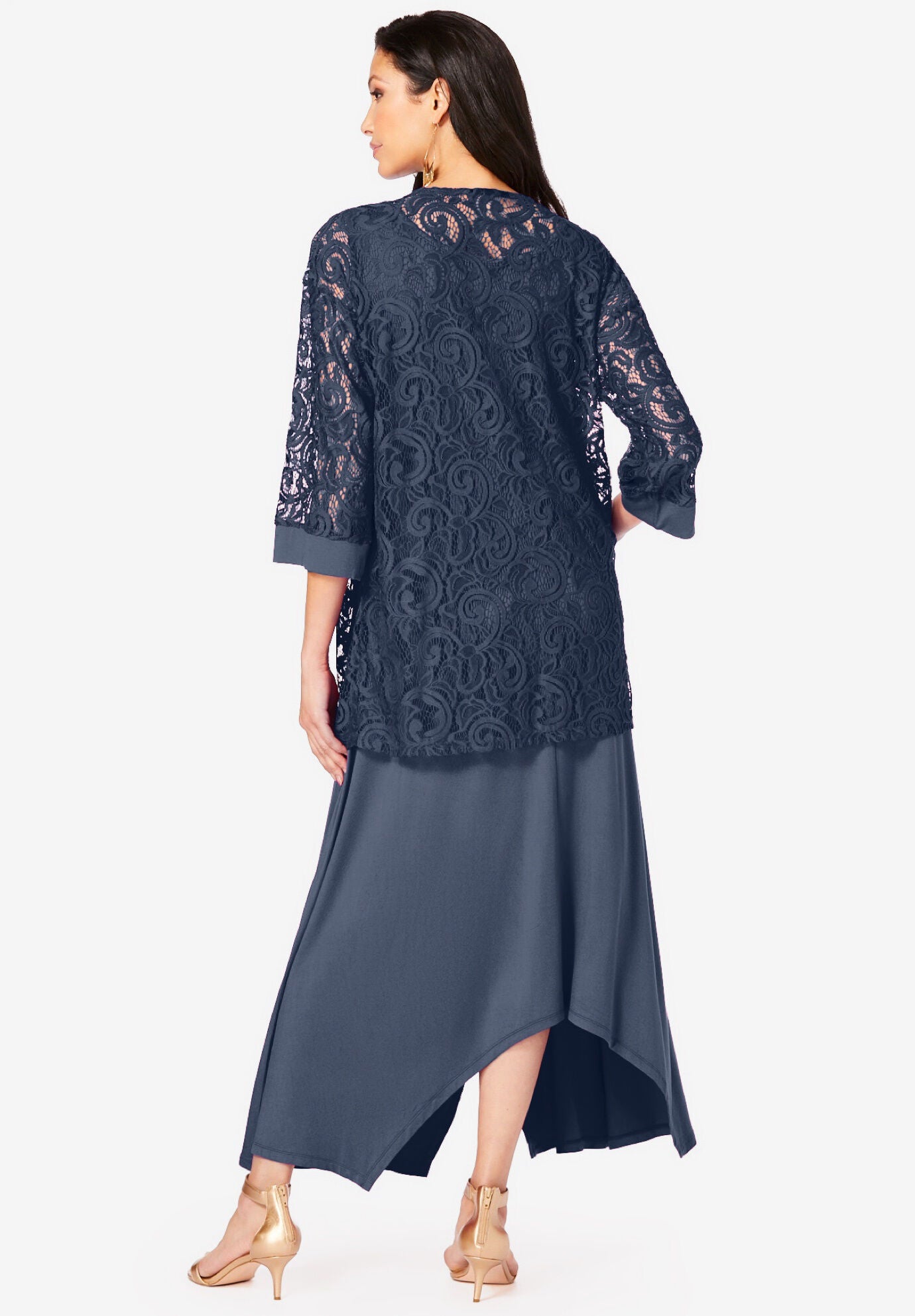 Lace Jacket Dress Set, , on-hover image number 1