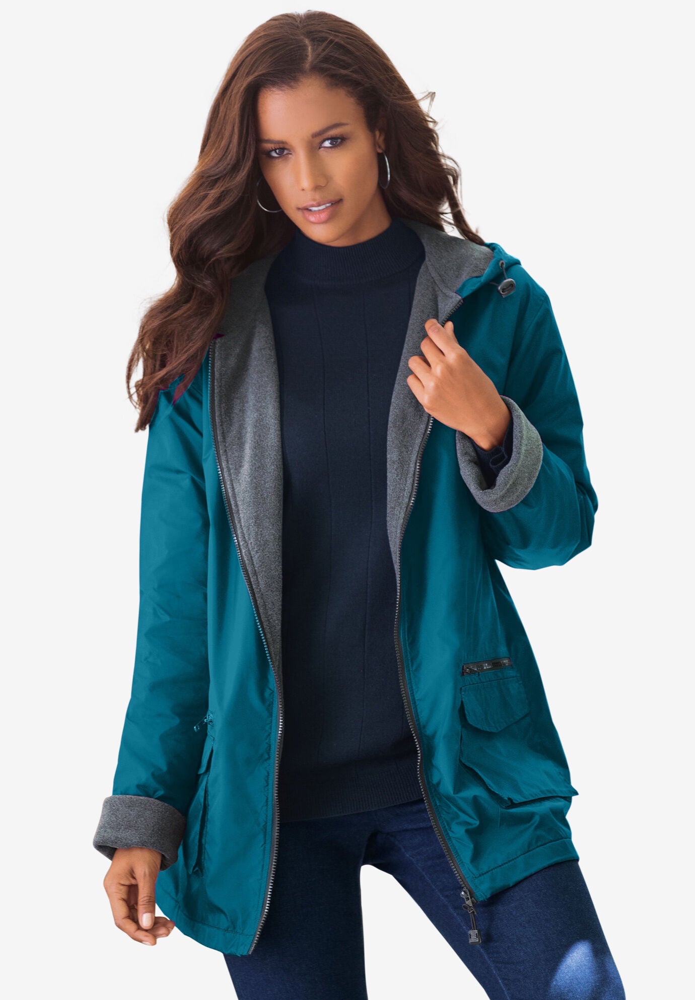 Water resistant fleece lined sale jacket