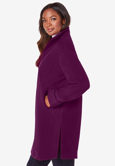 Plush Fleece Driving Coat, , alternate image number null