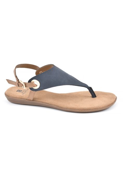London Thong Sandal , NAVY SMOOTH, hi-res image number null