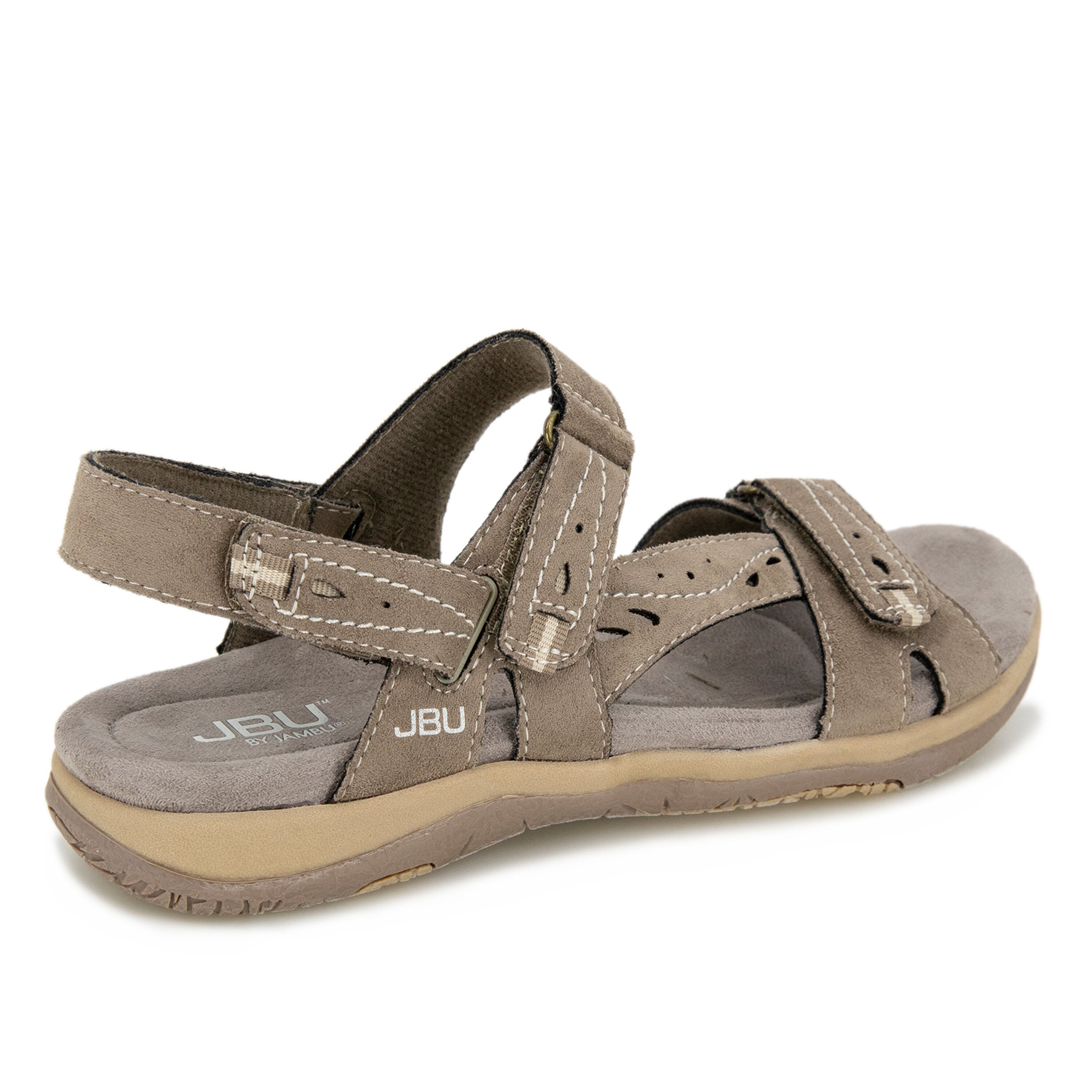 Stephie Vegan Sandal, BROWN, on-hover image number 1