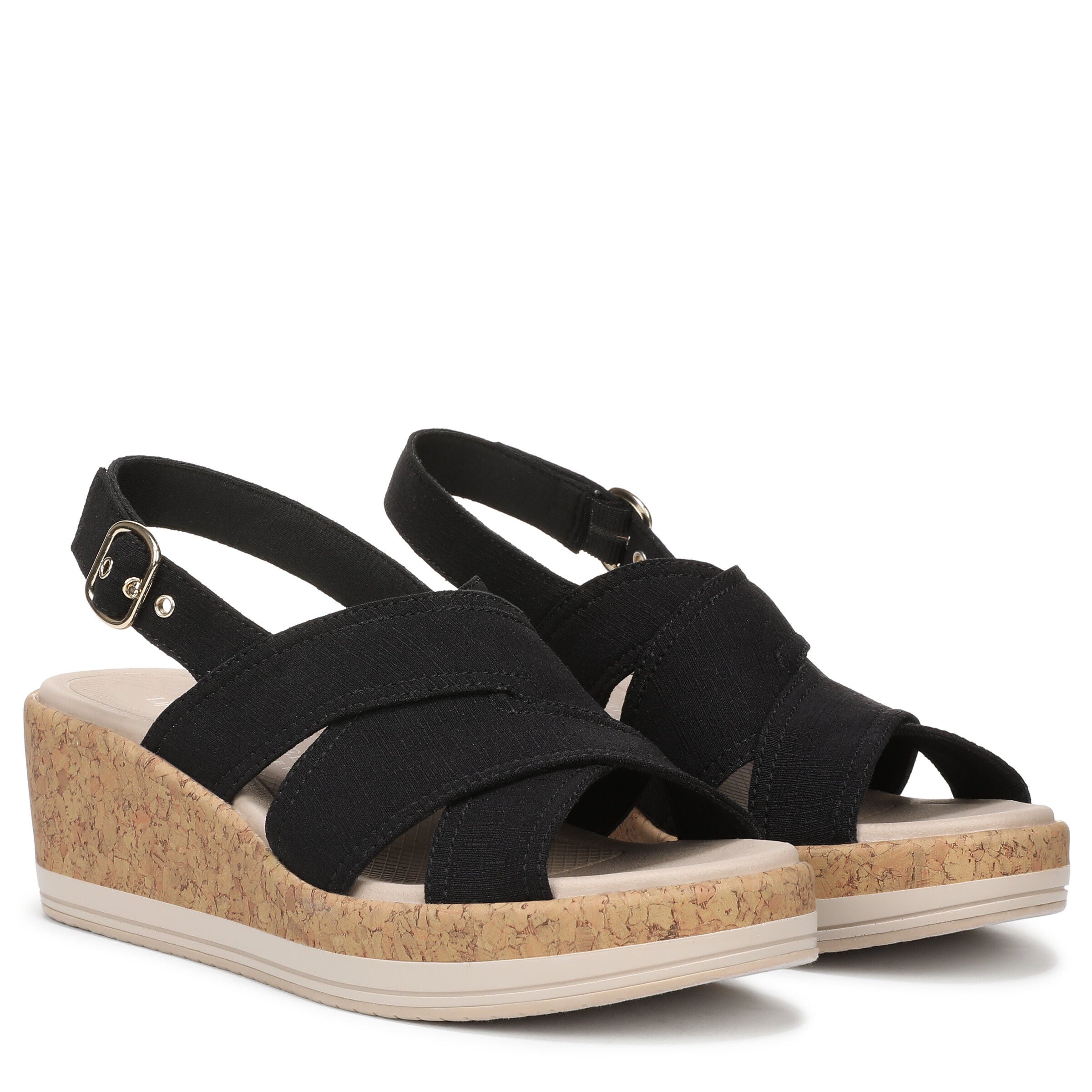 Rye Slingback Wedge Sandal, BLACK, alternate image number 2