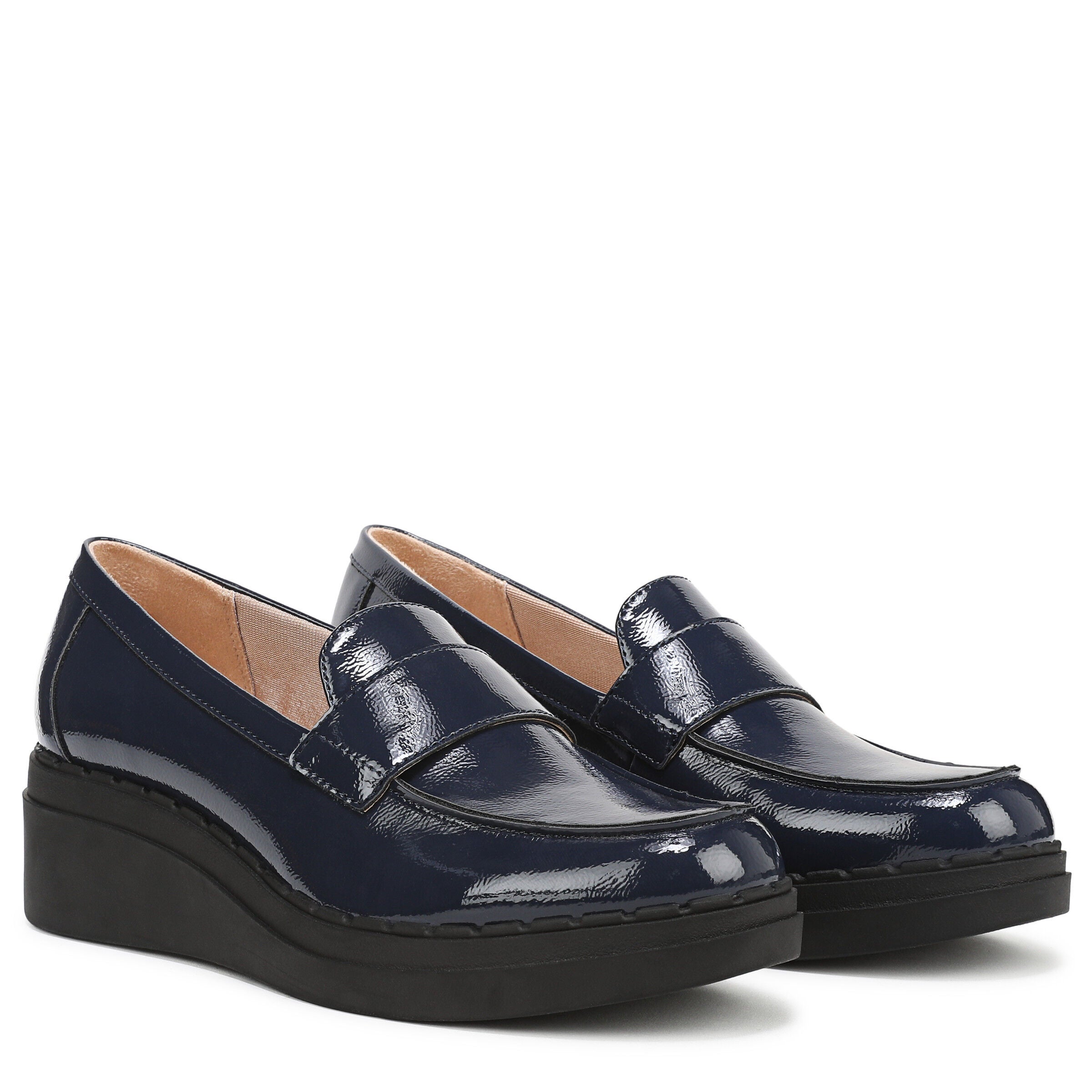 Dolce Wedge Loafer, LUX NAVY, alternate image number 2