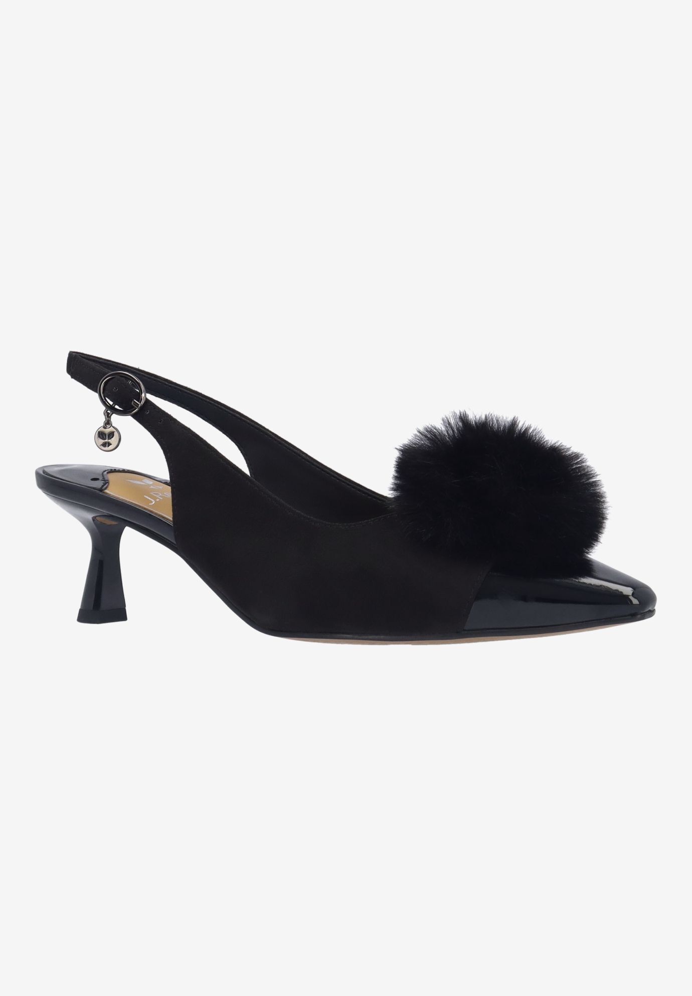 Hevina Sling Back Pump, BLACK, hi-res image number 0