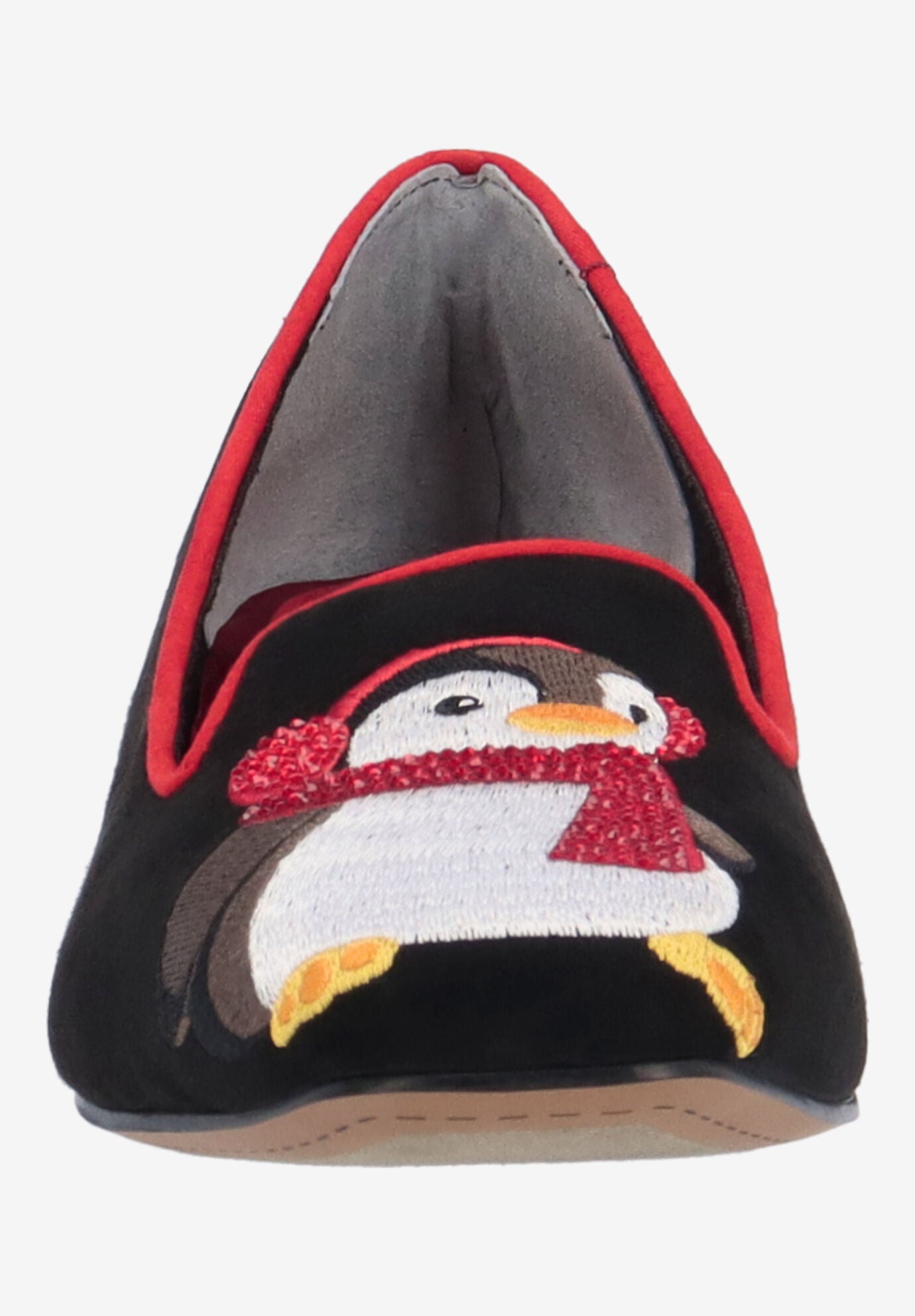 Pingwen Slip-On Pump, BLACK RED WHITE, alternate image number 2
