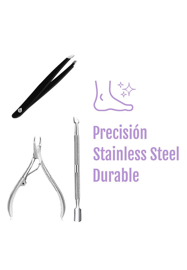 Precision Perfection Bundle: Slant Tip Tweezer + Salon-Grade Nail Care Kit, , on-hover image number null