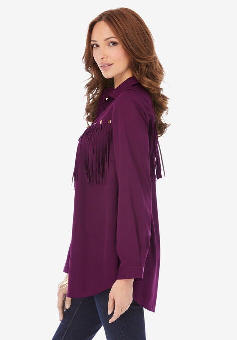 Fringe Big Shirt, , alternate image number null