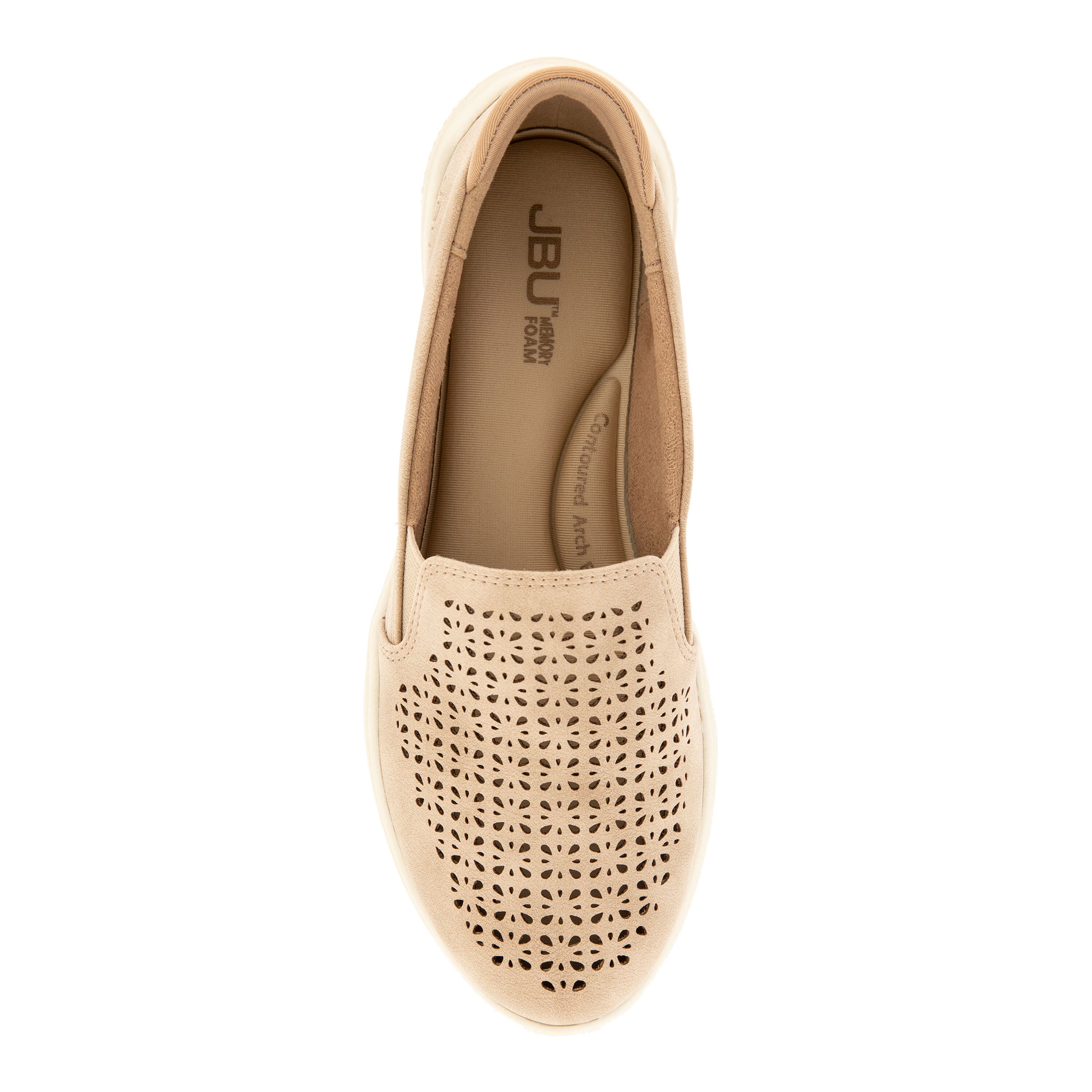 Fabian Slip-On Flat, TAUPE, alternate image number 4