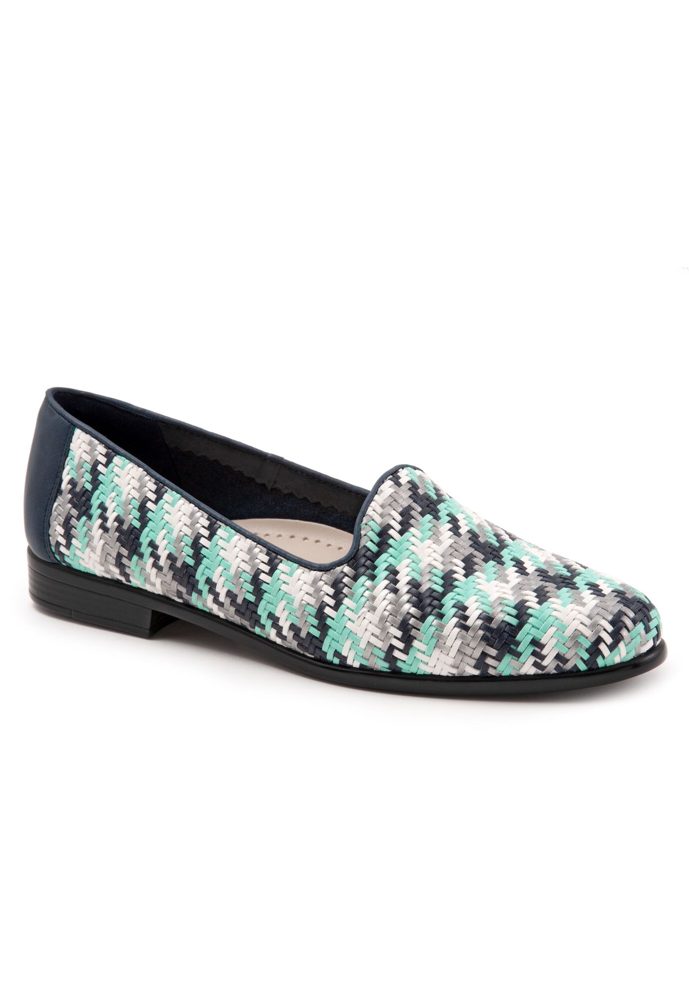 Liz Flats by Trotters&reg;, NAVY MULTI, hi-res image number 0