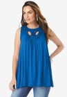 Crochet Ultra Femme Tank, VIVID BLUE, hi-res image number null