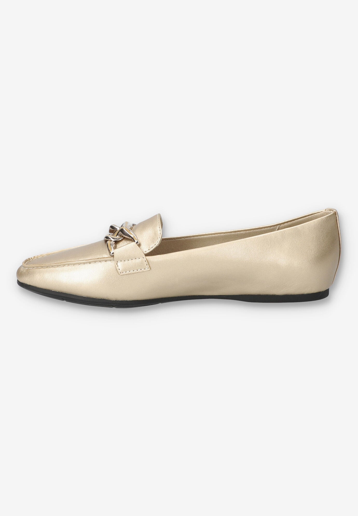 Femi Square Toe Flat, CHAMPAGNE, alternate image number 4