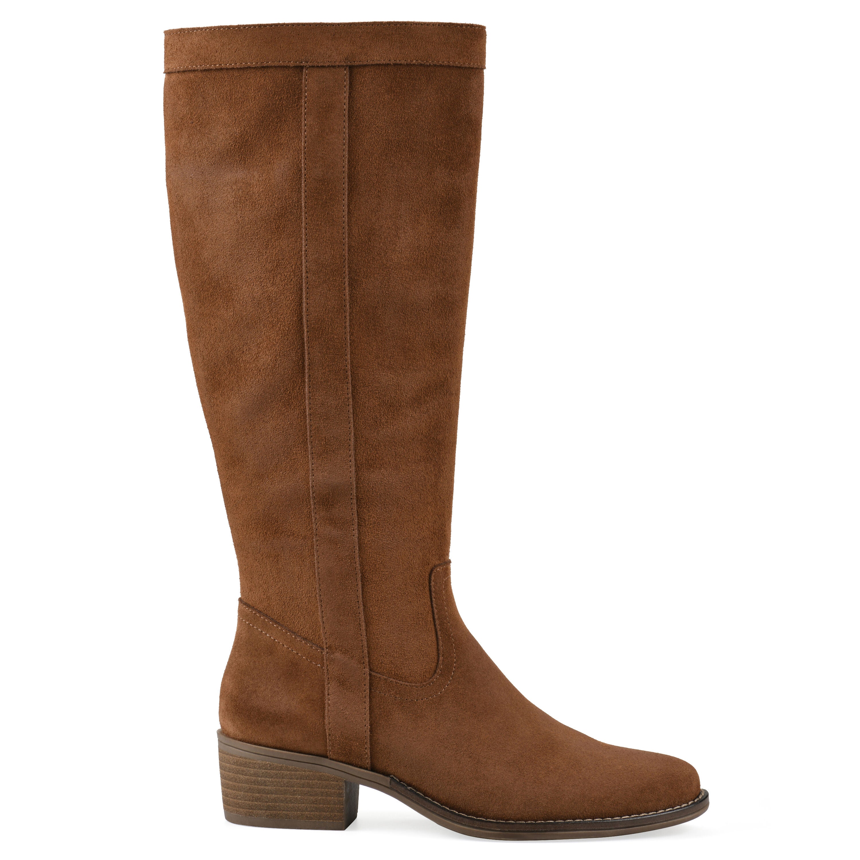 Altitude Wide Calf Tall Shaft Boot, PECAN SUEDE, alternate image number 2