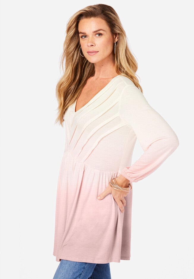 Ombre Fit-and-Flare Ultra Femme Top, , alternate image number null