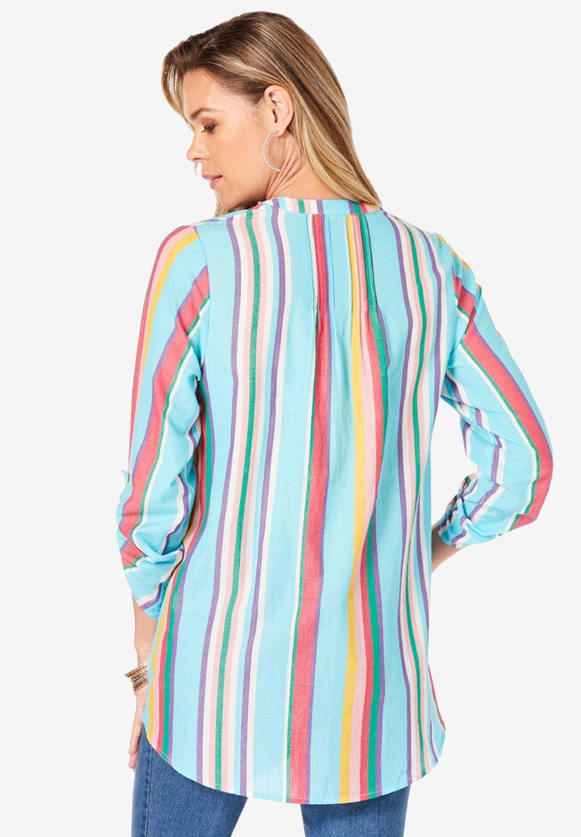 Santa Fe Striped Big Shirt, , on-hover image number 1