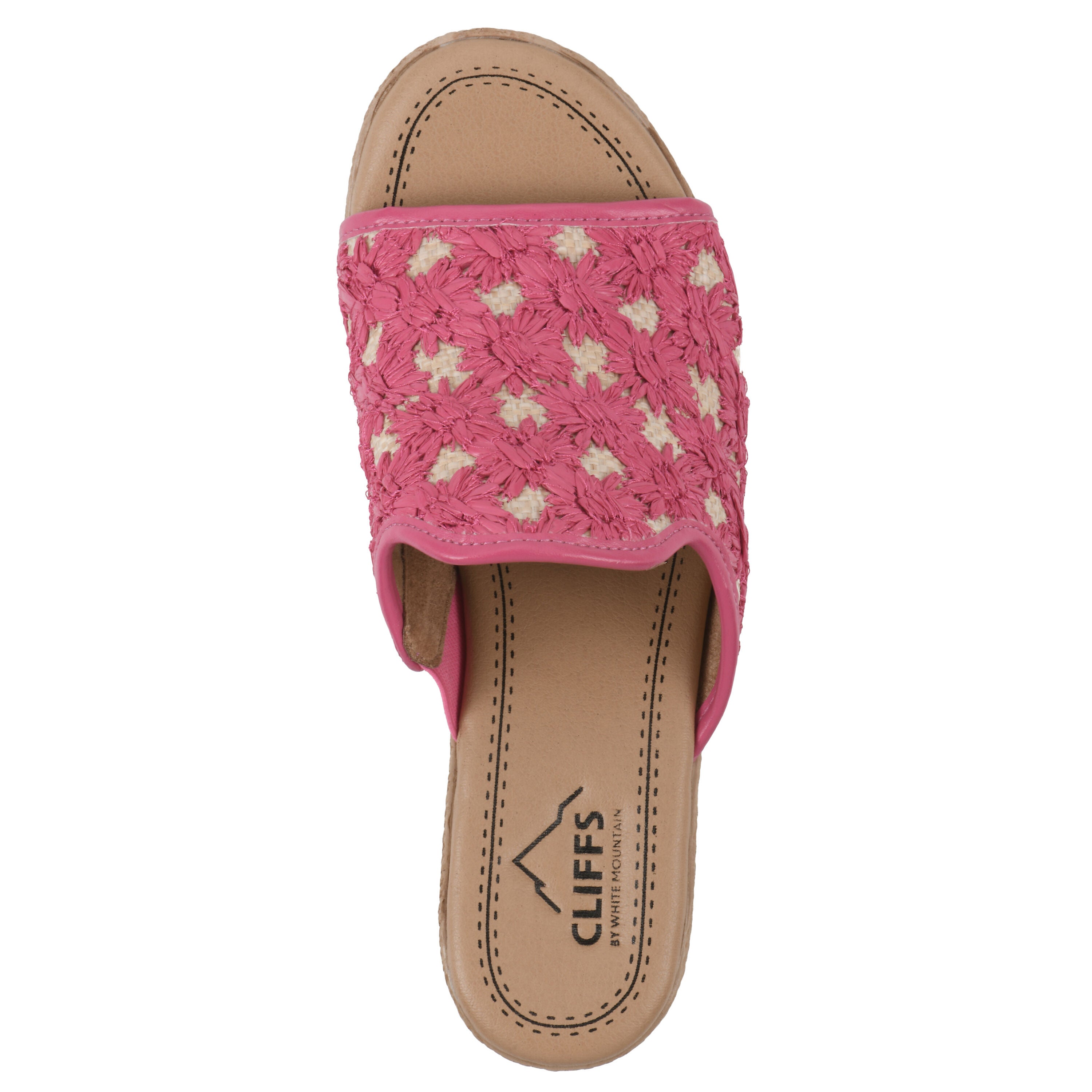 Bizzie Wedge Sandal, MAGENTA FABRIC, alternate image number 4