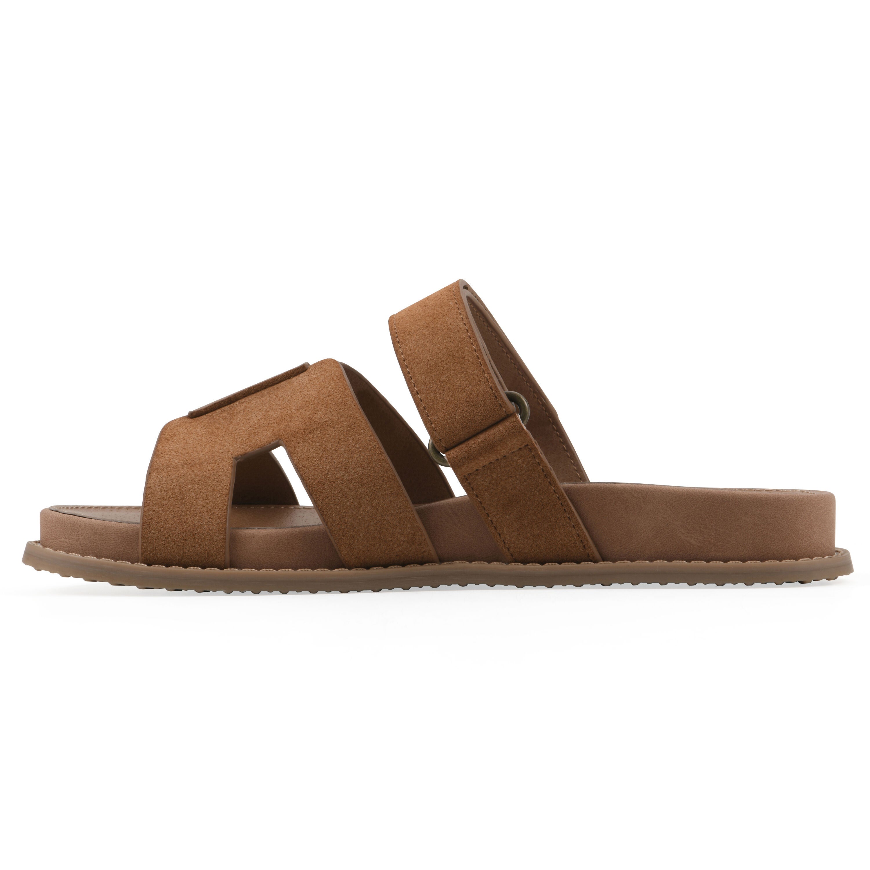 Mazi Slide Sandal, CHESTNUT SMOOTH, alternate image number 3