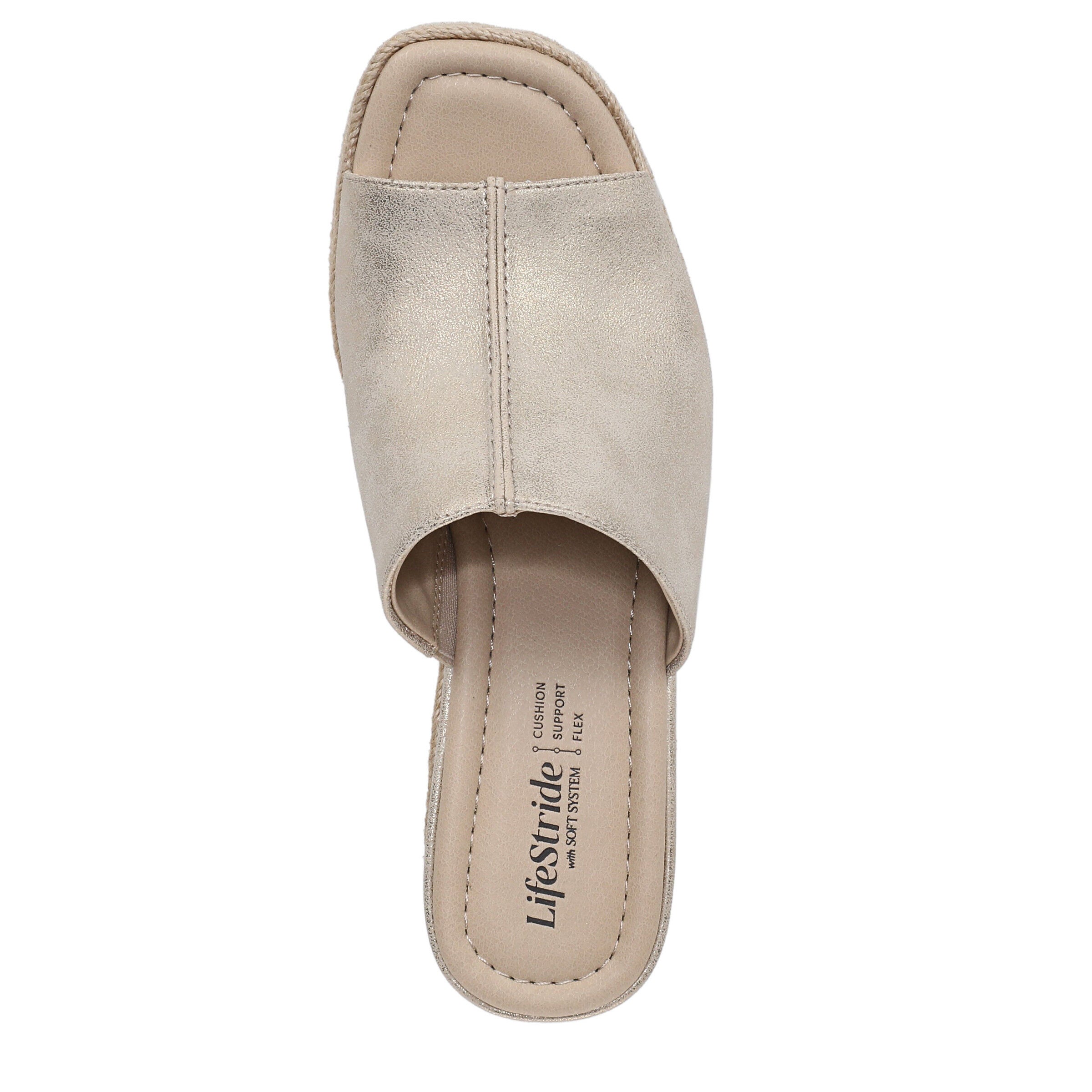 Haute Platform Espadrille Sandal, PLATINO GOLD, alternate image number 6