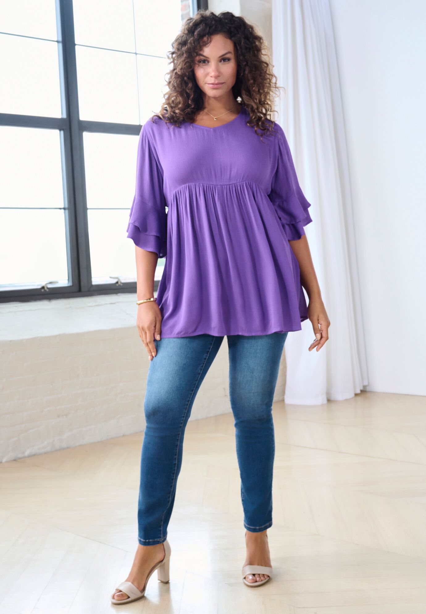 Plus Size 360&deg; Stretch Straight Leg Jean, , alternate image number 3