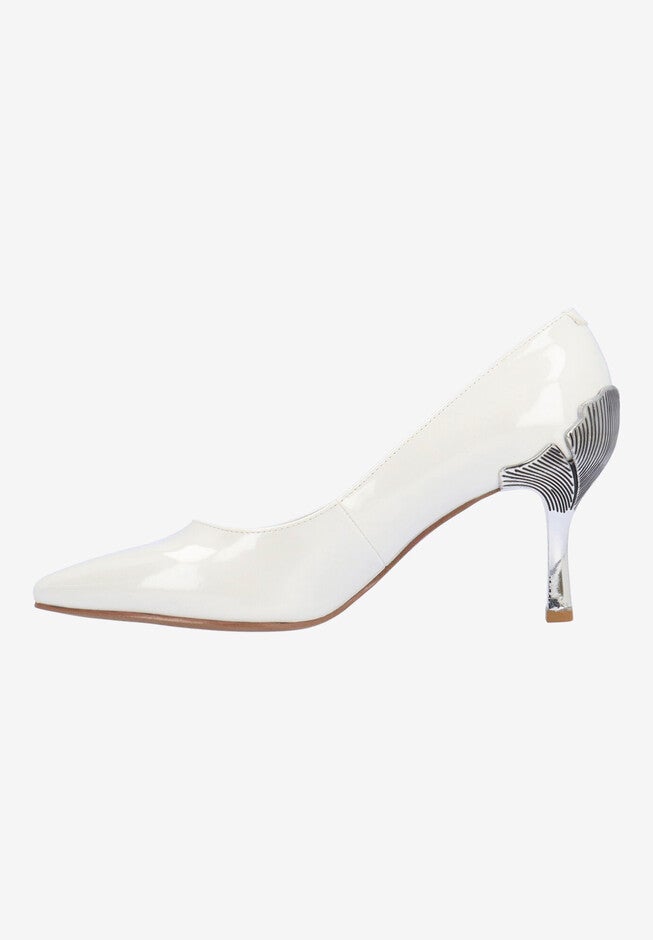Tacy Slip On Pump, WHITE, alternate image number 5