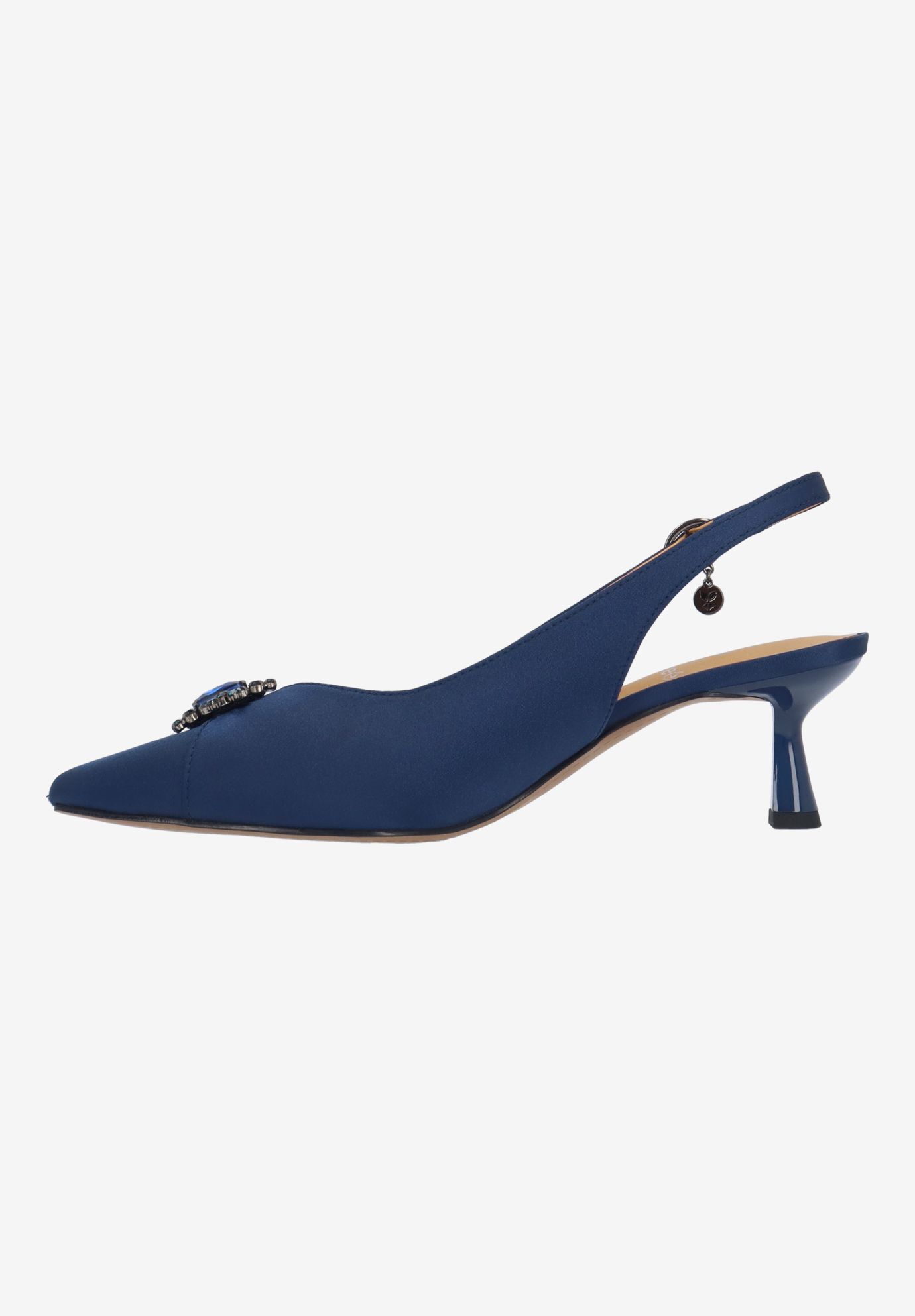 Brivella Sling Back Pump, NAVY, alternate image number 4