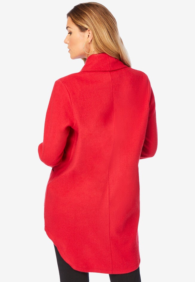 Shawl Collar Sherpa Cardigan, , on-hover image number null