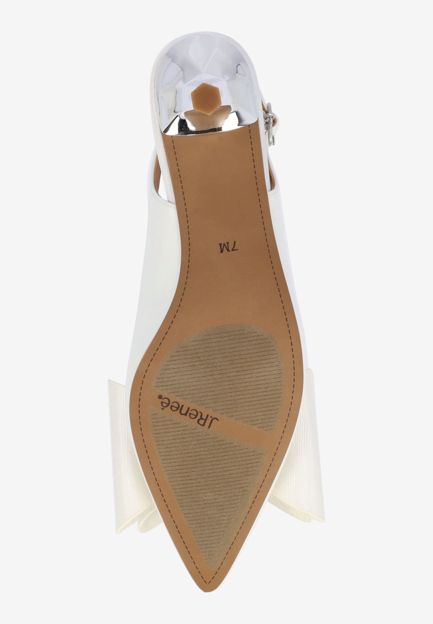 Delmare Sling Back Pump, WHITE, alternate image number 6