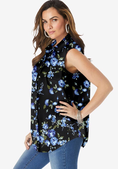 Sleeveless Kate Big Shirt, , alternate image number null