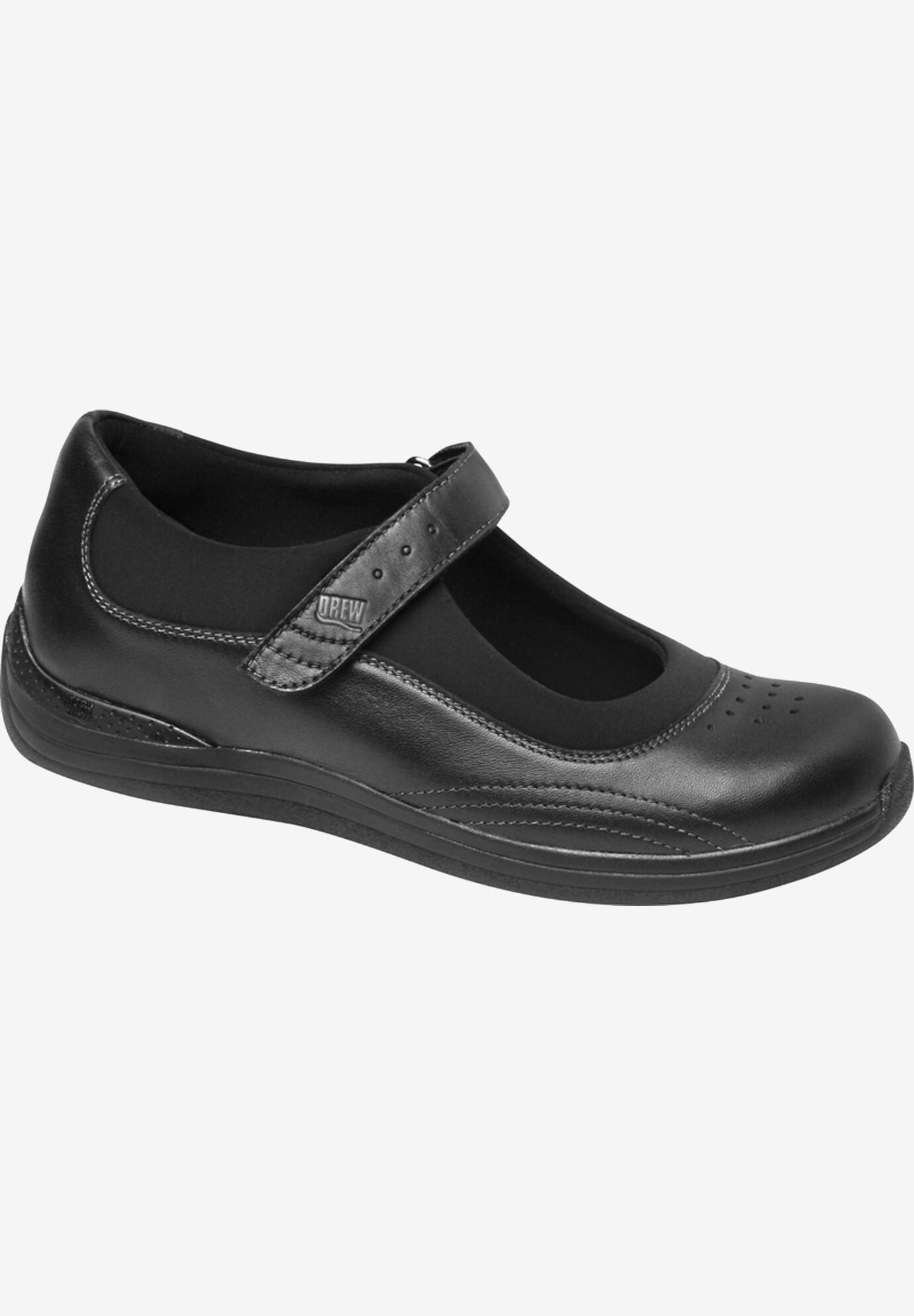 Rose Mary Jane Flat, BLACK BLACK STRETCH, hi-res image number 0