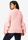 Tiered-Sleeve Sweater, , on-hover image number null