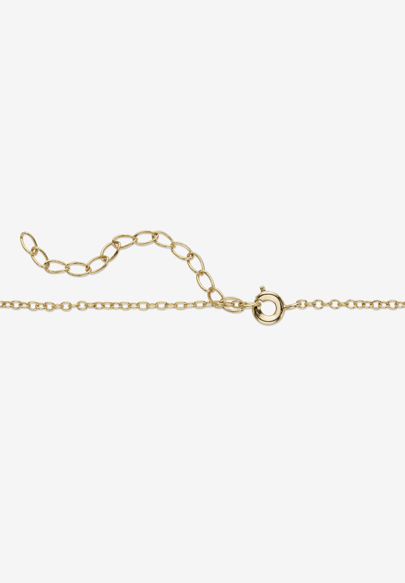 Diamond Accent Squared Two-Tone Gold-Plated Pendant Necklace 18 inches, , on-hover image number 1