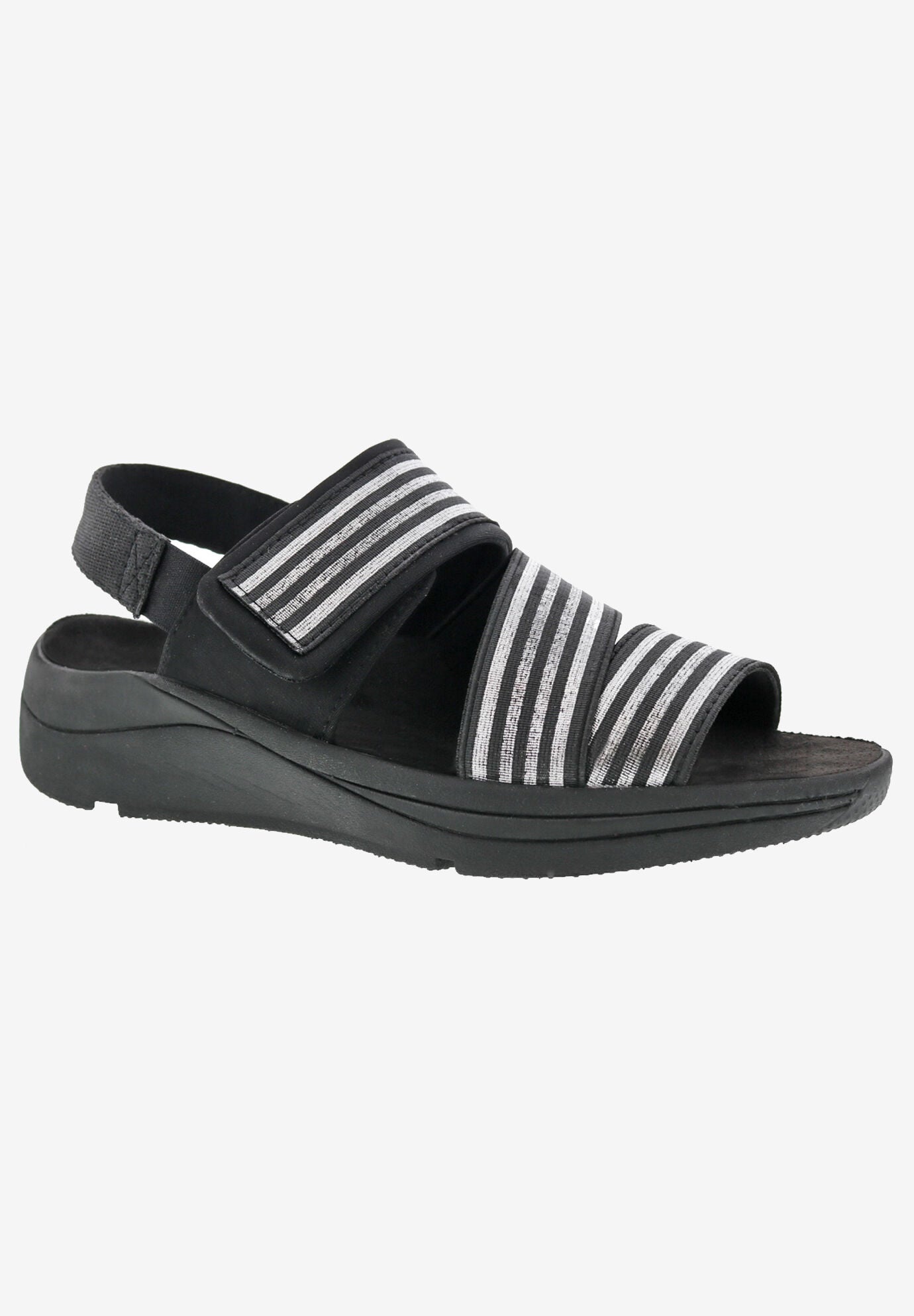Sutton Sandal, BLACK SILVER COMBO, hi-res image number 0