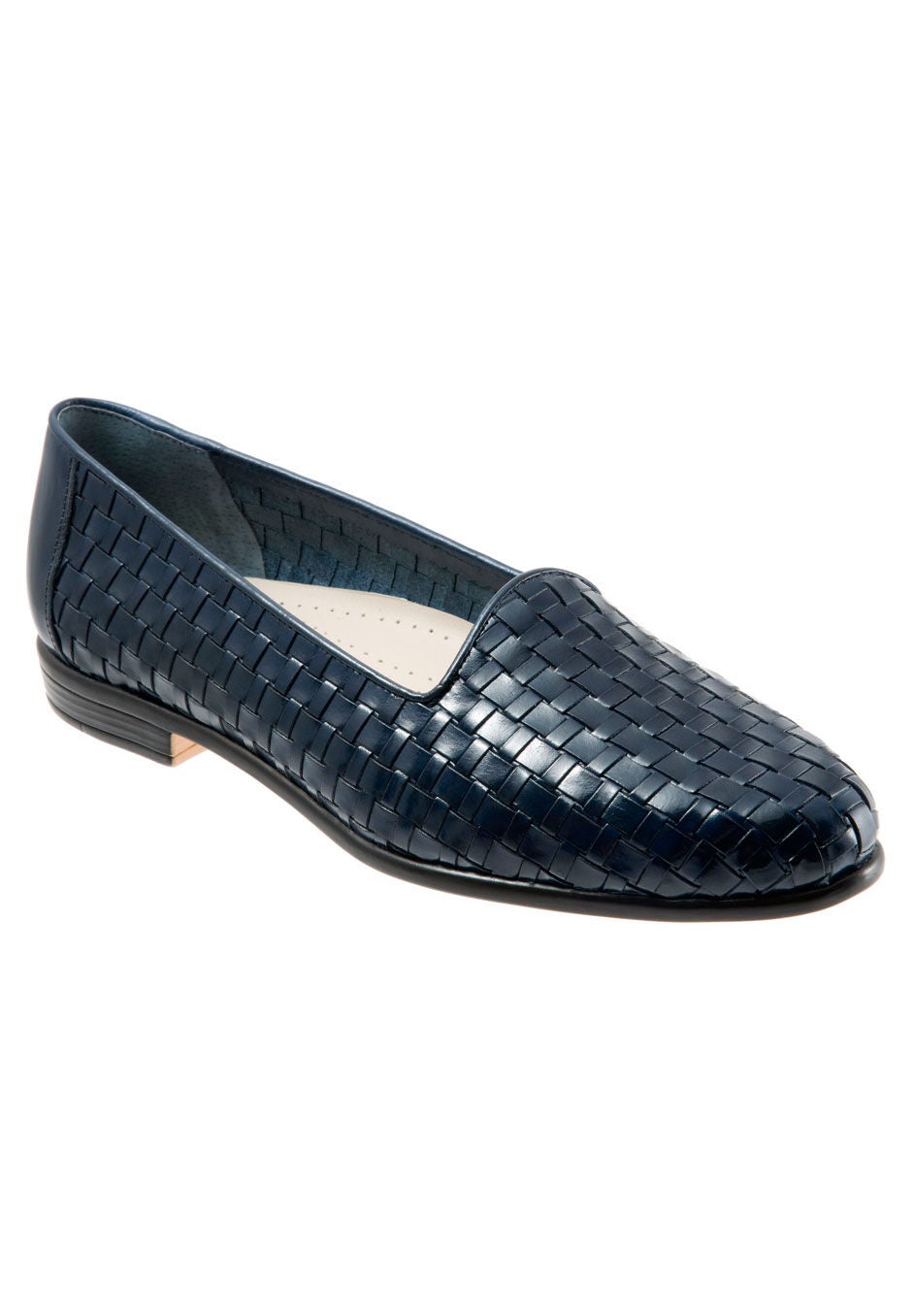 Liz Leather Loafer by Trotters®, NAVY, hi-res image number 0