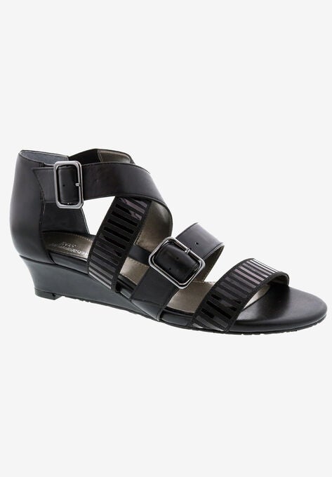 Voluptuous Sandal, BLACK LEATHER, hi-res image number null