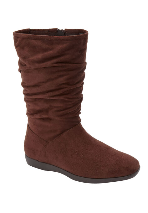 The Aneela Wide Calf Boot , BROWN, hi-res image number null