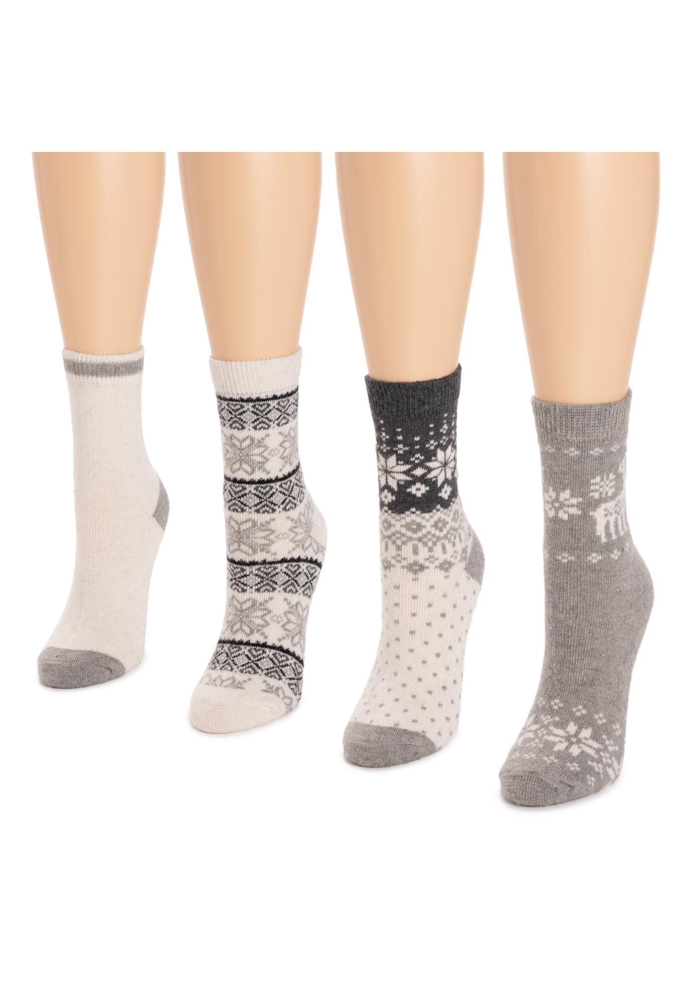 4 Pack Holiday Boot Socks, , alternate image number 3