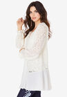 Lace & Georgette Swing Tunic, , alternate image number 2