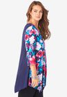 Printed Handkerchief-Hem Tunic, , alternate image number null