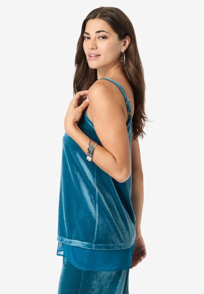 Velour Cami, , alternate image number null