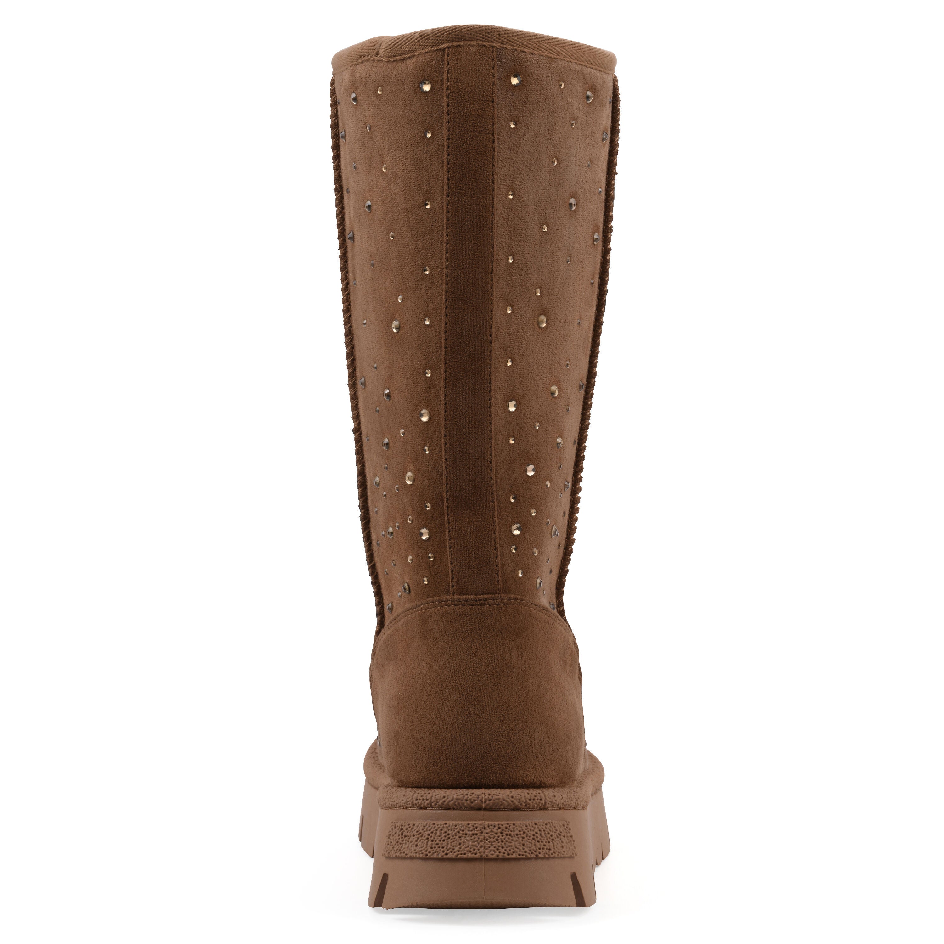 Tripp Faux Fur Tall Shaft Boot, CHESTNUT FAUX SUEDE, on-hover image number 1